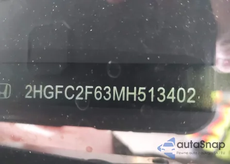 2021 Honda Civic Lx from USA, damaged, VIN 2HGFC2F63MH513402